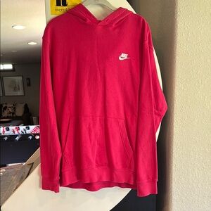 Nike Red Sweater with Classic Swoosh
